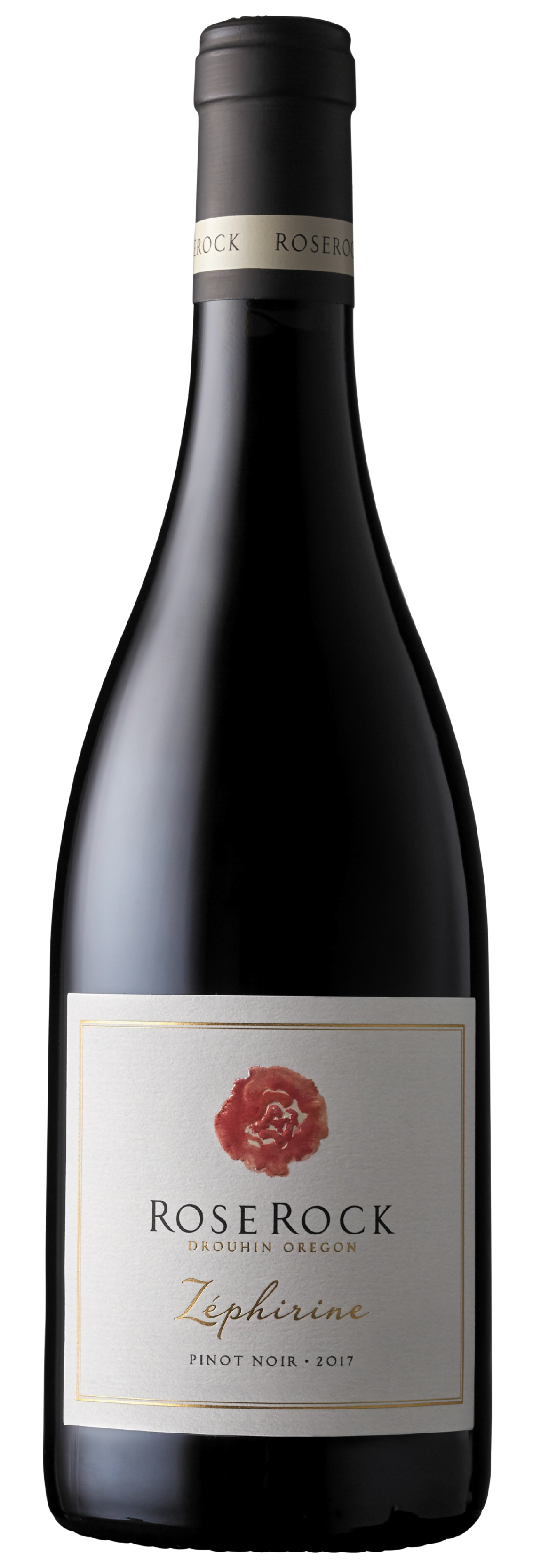 Bottle of Roserock 2017 Zephirine Pinot Noir
